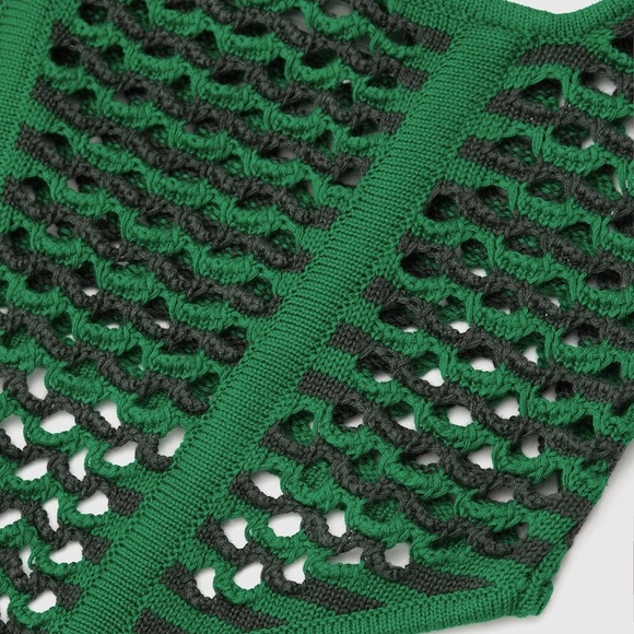 NWT🏷 Crochet Corset Top - Green 💚🌳 - Picture 2 of 12
